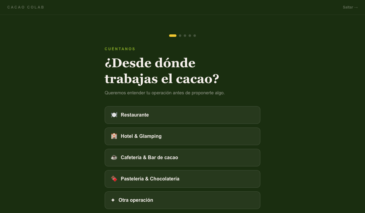 Cacao Colab — plataforma de microlearning